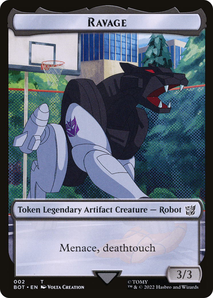 Image of Ravage Token (BOT-002) - Transformers Tokens