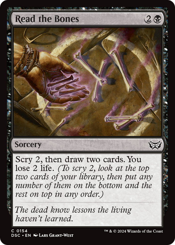 Image of Read the Bones (DSC-154) - Duskmourn: House of Horror Commander