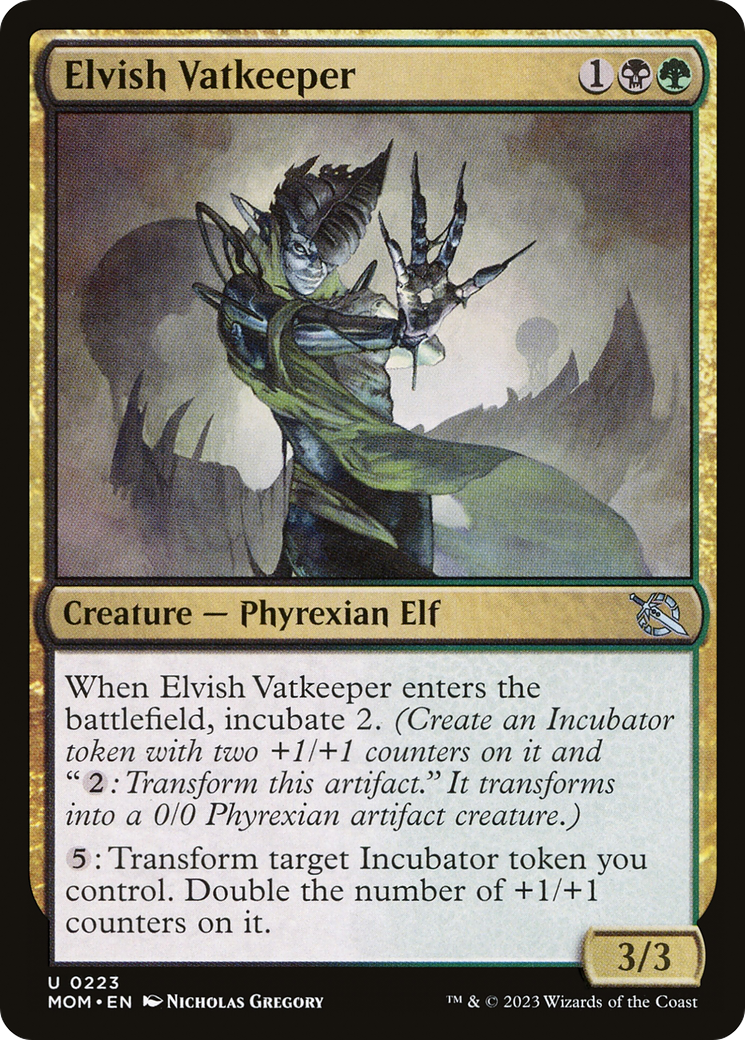 Image of Elvish Vatkeeper (MOM-223) - March of the Machine