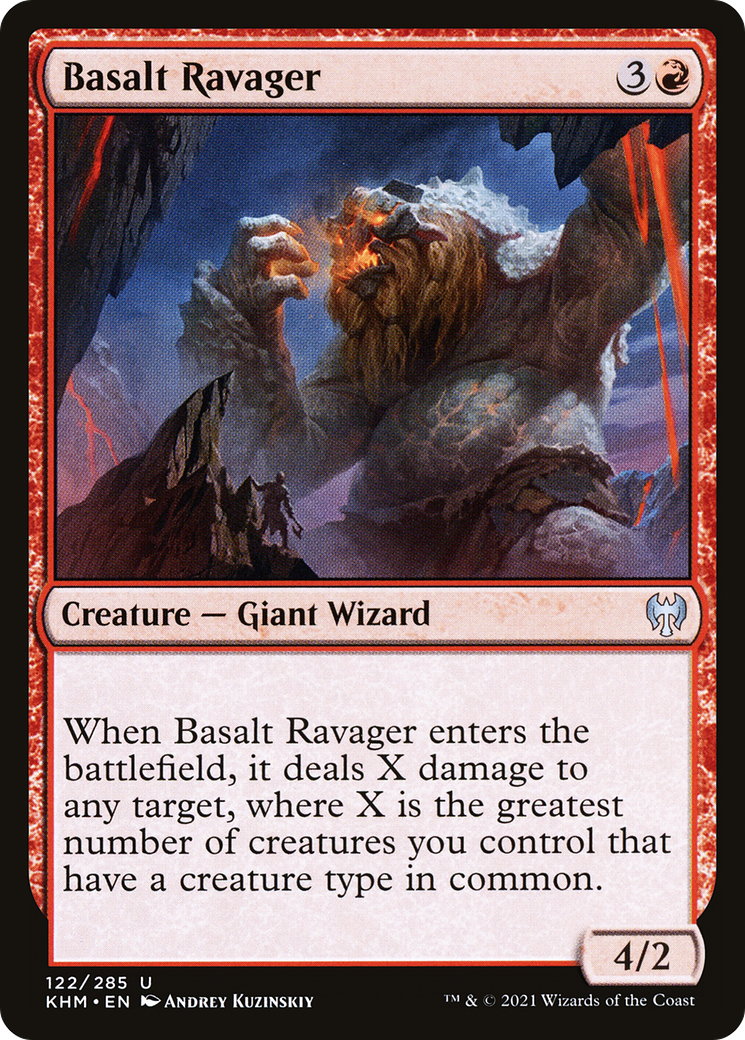 Image of Basalt Ravager (KHM-122) - Kaldheim Foil