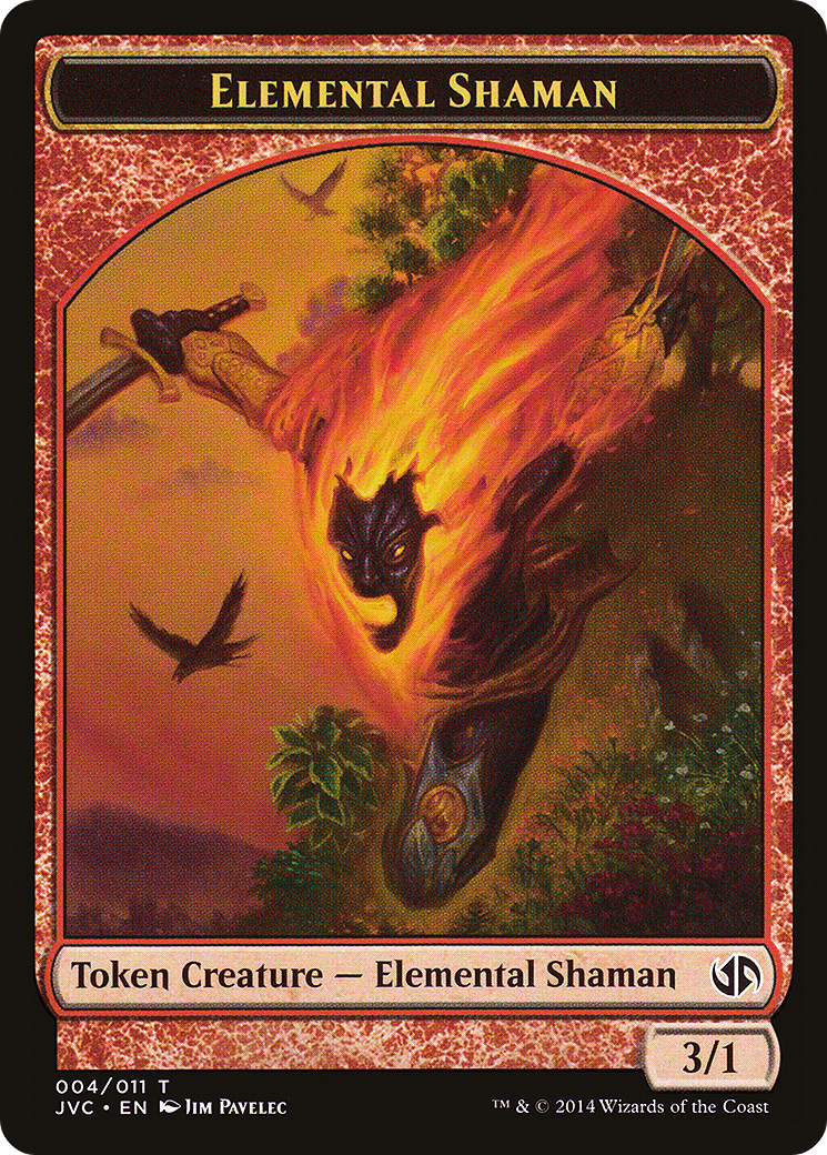 Image of Elemental Shaman Token (DD3-004) - Duel Decks Anthology: Jace vs. Chandra Tokens