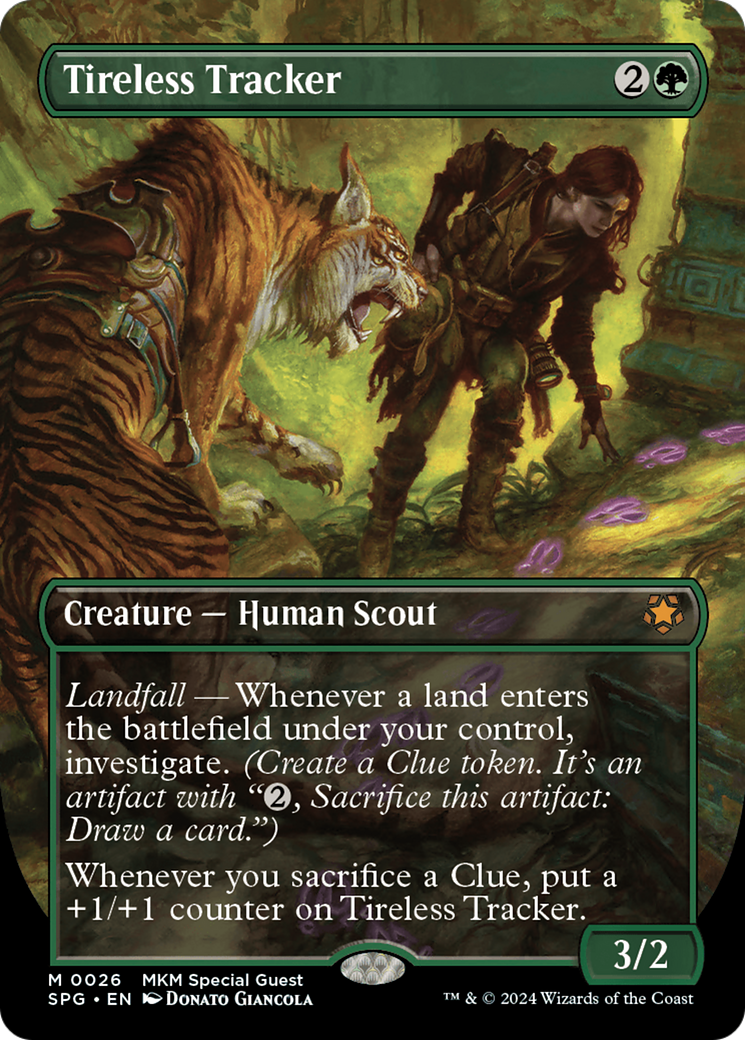 Image of Tireless Tracker (Borderless) (SPG-026) - Special Guests (Borderless) Foil