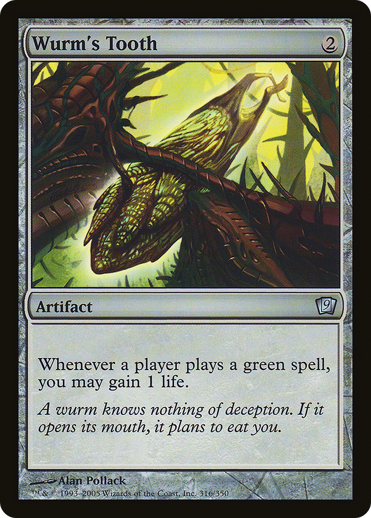 Image of Wurm's Tooth (9ED-316) - 9th Edition Foil
