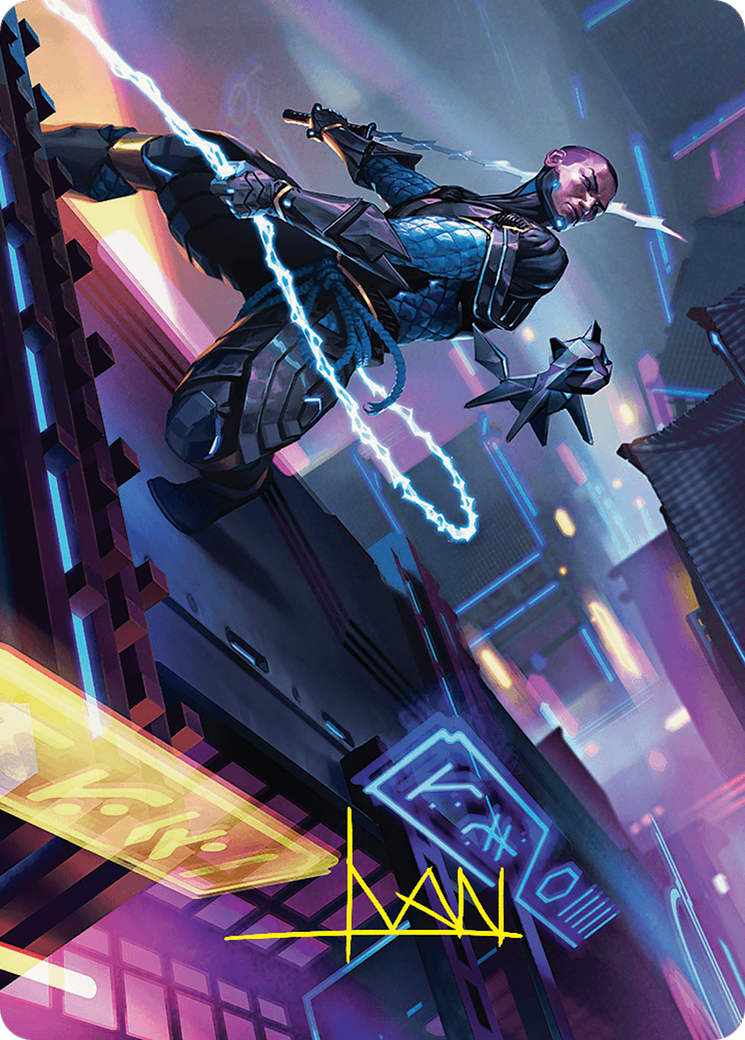 Image of Kaito, Cunning Infiltrator // Kaito, Cunning Infiltrator (AFDN-051) - Foundations Art Series (Borderless) Foil