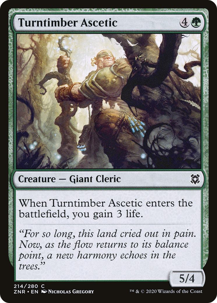 Image of Turntimber Ascetic (ZNR-214) - Zendikar Rising