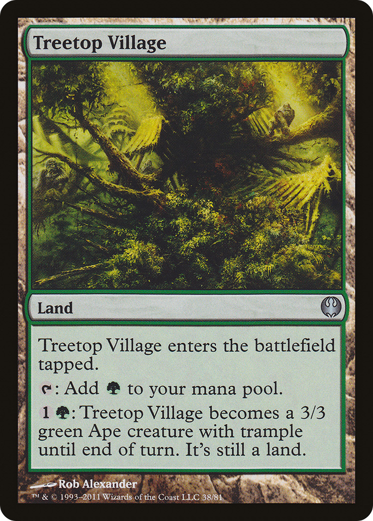 Image of Treetop Village (DDG-038) - Duel Decks: Knights vs. Dragons