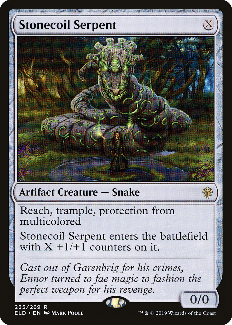 Image of Stonecoil Serpent (ELD-235) - Throne of Eldraine Foil