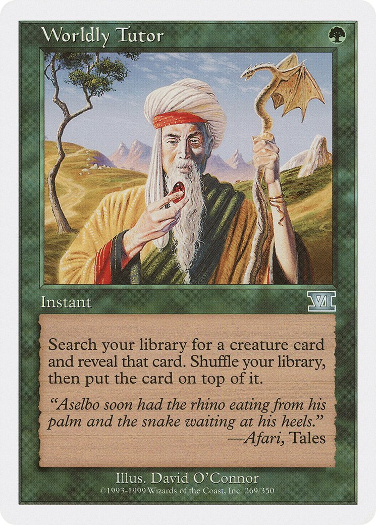 Image of Worldly Tutor (6ED-269) - Classic Sixth Edition