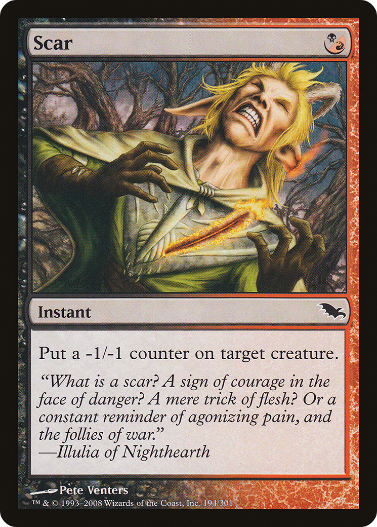 Image of Scar (SHM-194) - Shadowmoor Foil