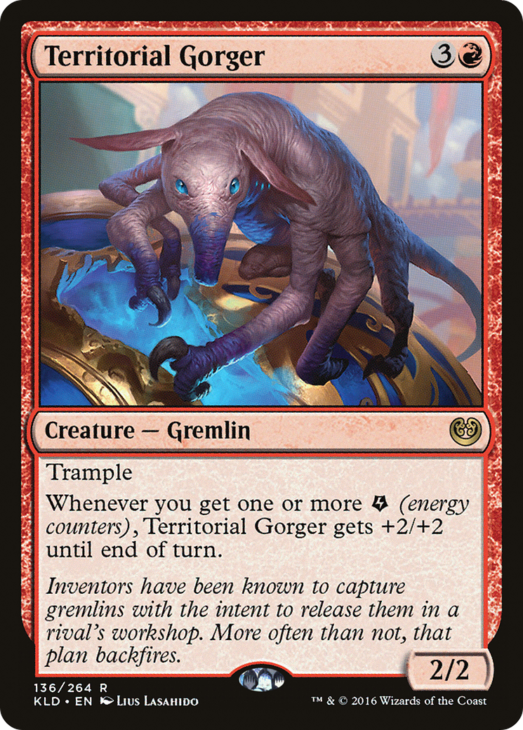 Image of Territorial Gorger (KLD-136) - Kaladesh Foil