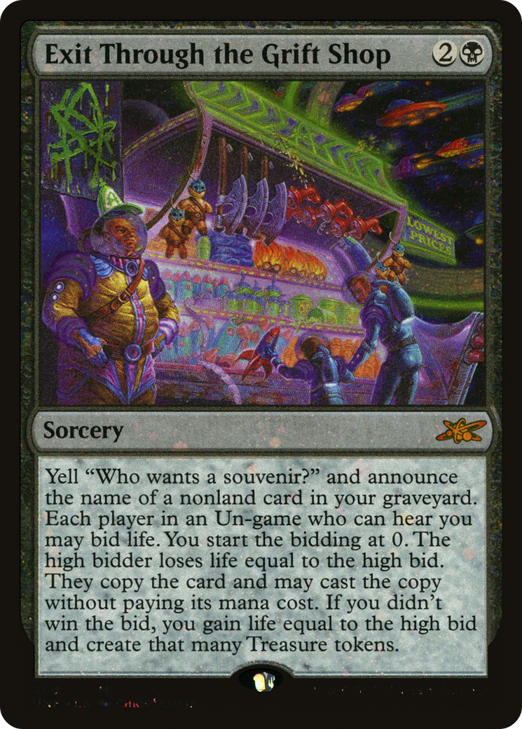 Image of Exit Through the Grift Shop (Galaxy Foil) (UNF-360) - Unfinity Foil
