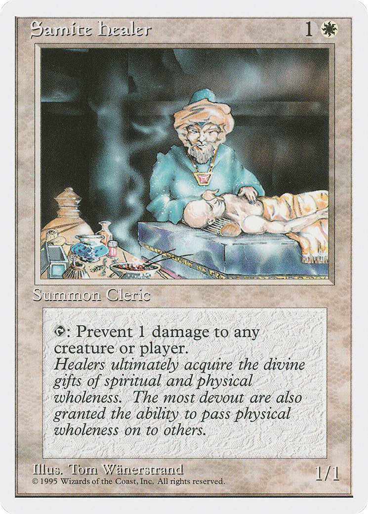 Image of Samite Healer (4ED-) - Fourth Edition
