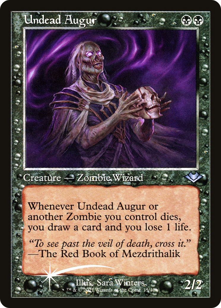 Image of Undead Augur (Retro Frame) (MH1-015) - Modern Horizons 1 Timeshifts Etched Foil