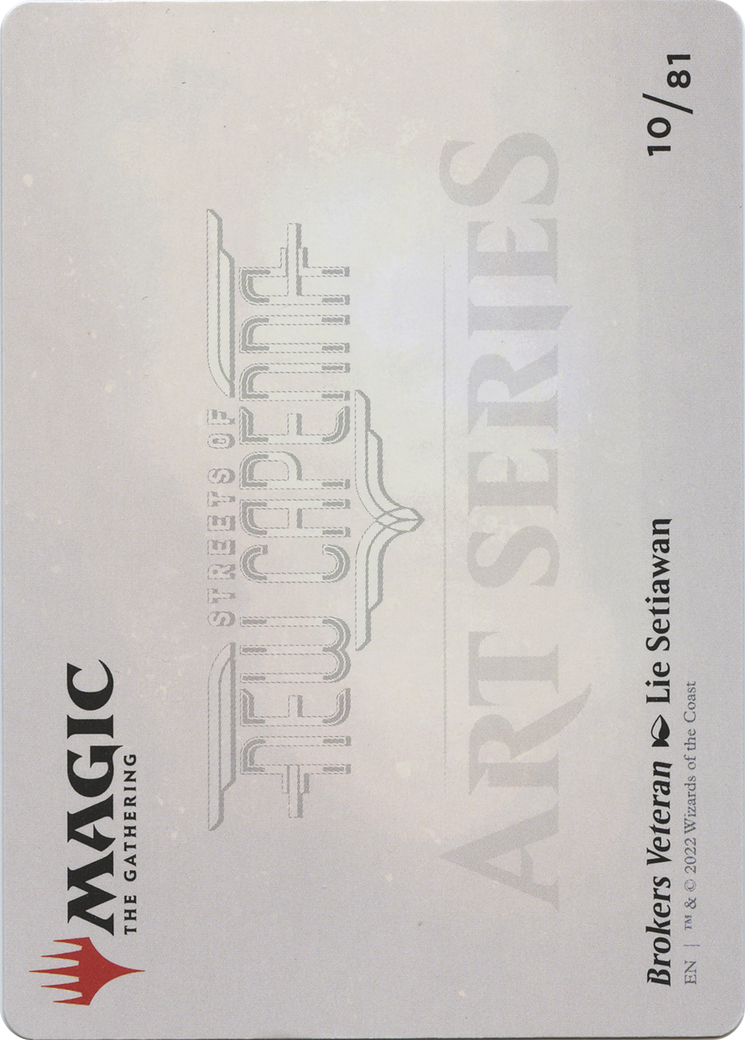 Image of Brokers Veteran // Brokers Veteran (ASNC-010) - New Capenna Art Series (Borderless) Foil