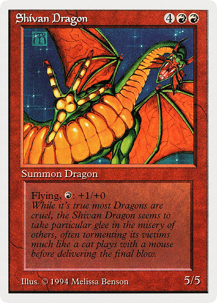 Image of Shivan Dragon (SUM-177) - Summer Magic / Edgar