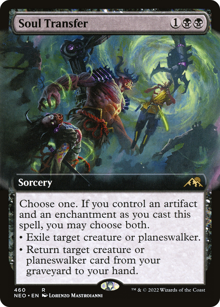 Image of Soul Transfer (Extended Art) (NEO-460) - Kamigawa: Neon Dynasty: (Extended Art)