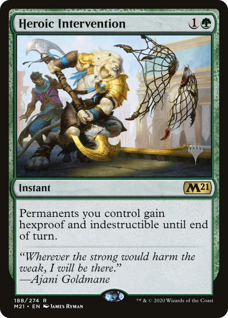 Image of Heroic Intervention (PPM21-188P) - Core Set 2021 Promos Foil