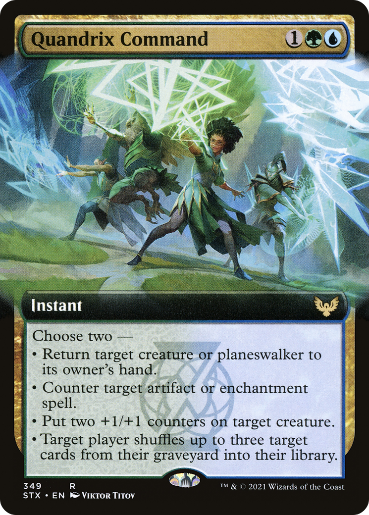 Image of Quandrix Command (Extended Art) (STX-349) - Strixhaven: School of Mages: (Extended Art) Foil