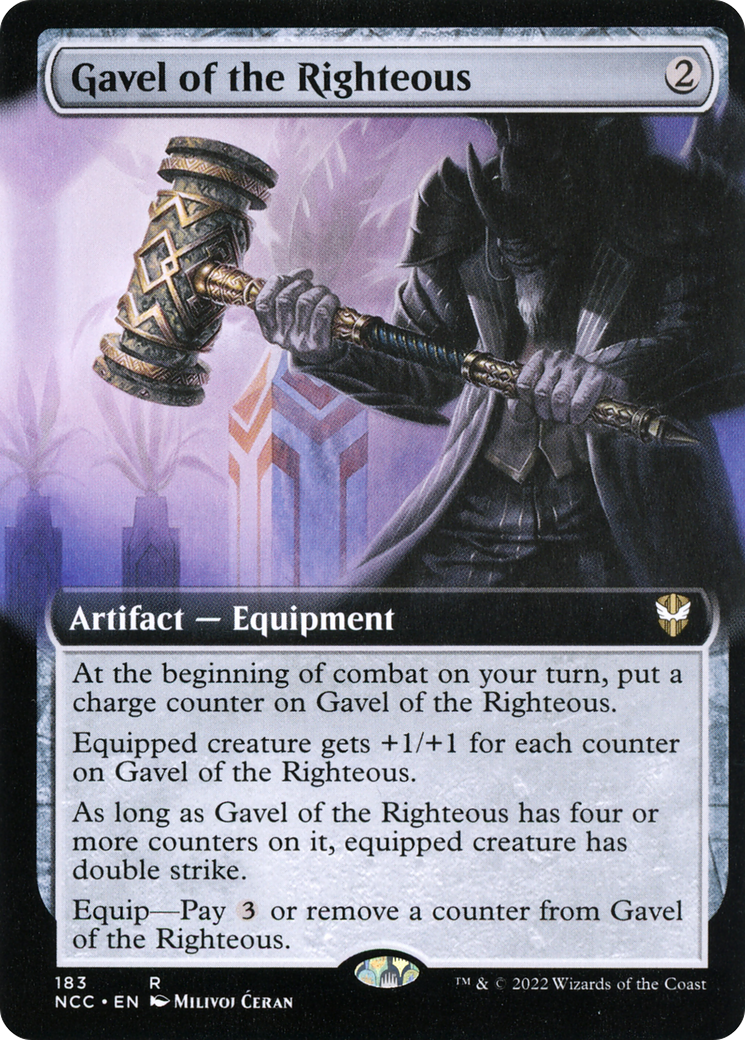 Image of Gavel of the Righteous (Extended Art) (NCC-183) - New Capenna Commander: (Extended Art)