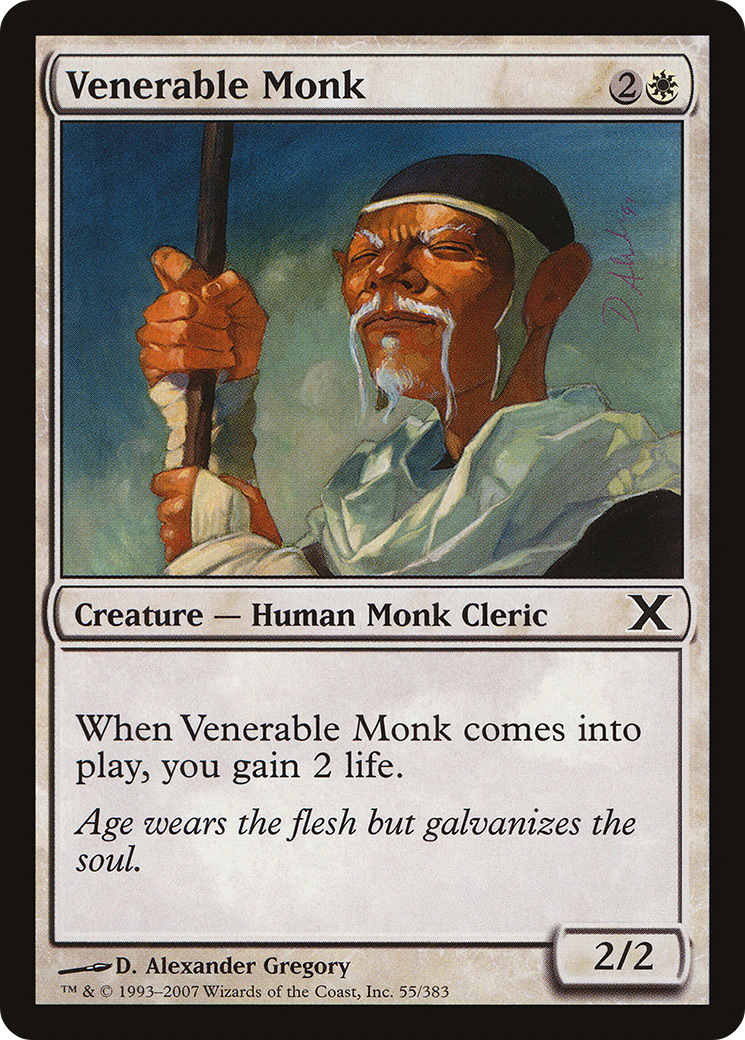 Image of Venerable Monk (10E-055) - Tenth Edition Foil