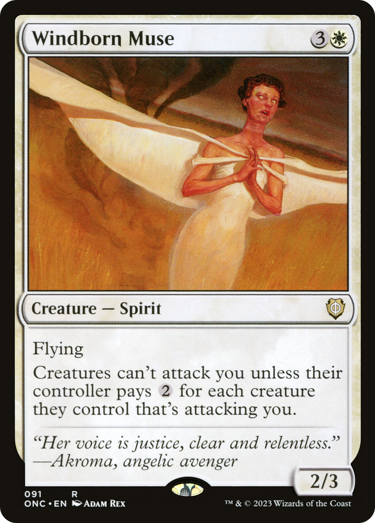 Image of Windborn Muse (ONC-091) - Phyrexia: All Will Be One Commander