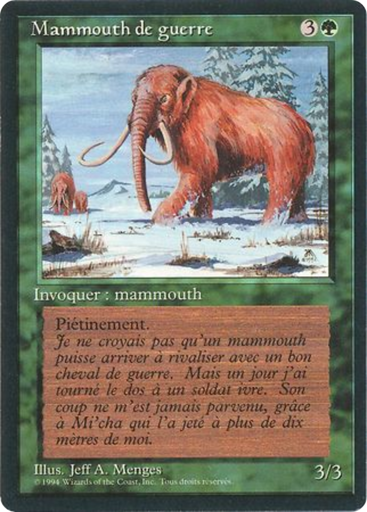 Image of War Mammoth (FBB-) - Foreign Black Border