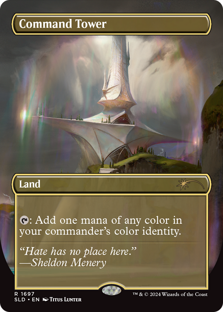 Image of Command Tower (1697) (SLD-1697) - Secret Lair Drop (Borderless)