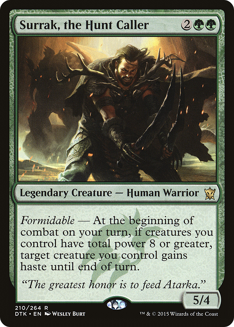 Image of Surrak, the Hunt Caller (DTK-210) - Dragons of Tarkir