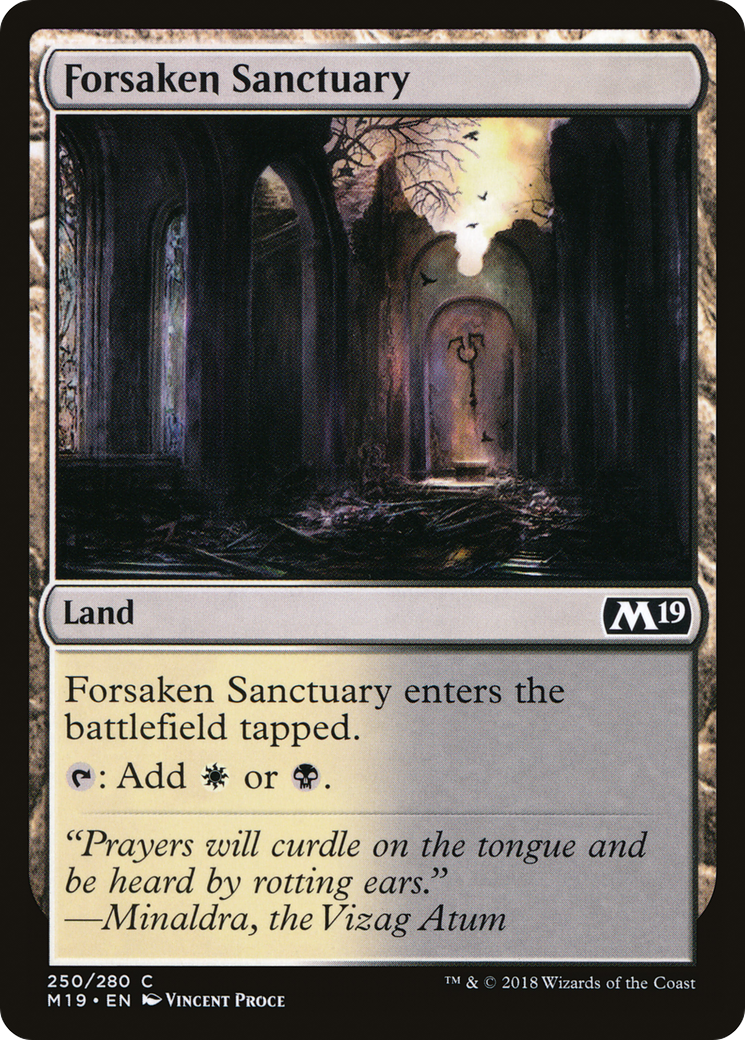 Image of Forsaken Sanctuary (M19-250) - Core Set 2019 Foil