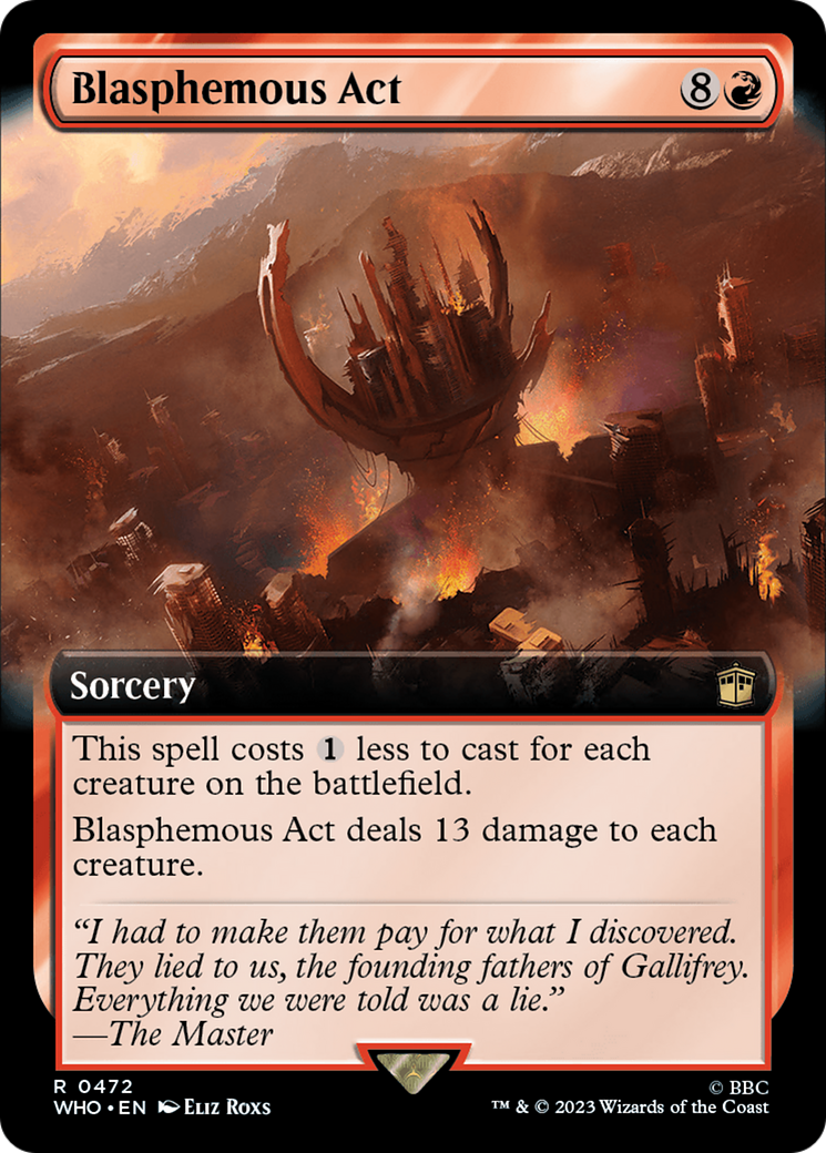 Image of Blasphemous Act (Extended Art) (WHO-472) - Doctor Who: (Extended Art)
