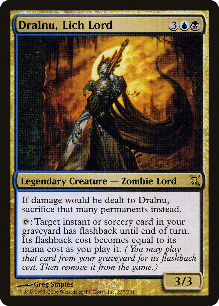 Image of Dralnu, Lich Lord (TSP-237) - Time Spiral Foil