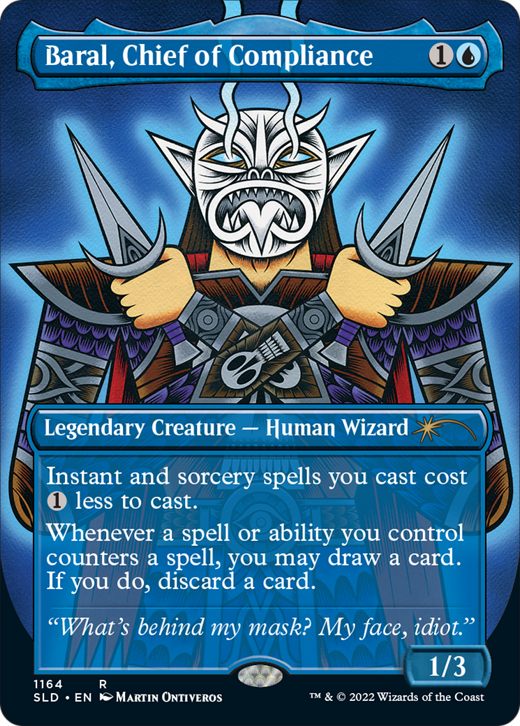 Image of Baral, Chief of Compliance (SLD-1164) - Secret Lair Drop (Borderless) Foil