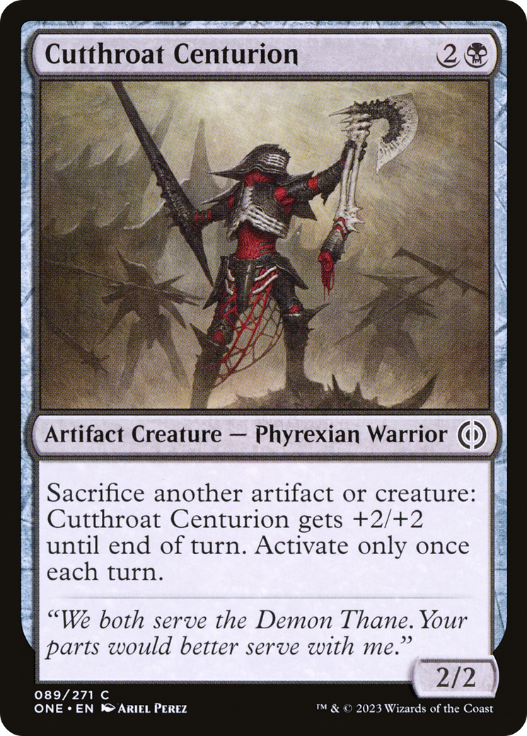 Image of Cutthroat Centurion (ONE-089) - Phyrexia: All Will Be One Foil