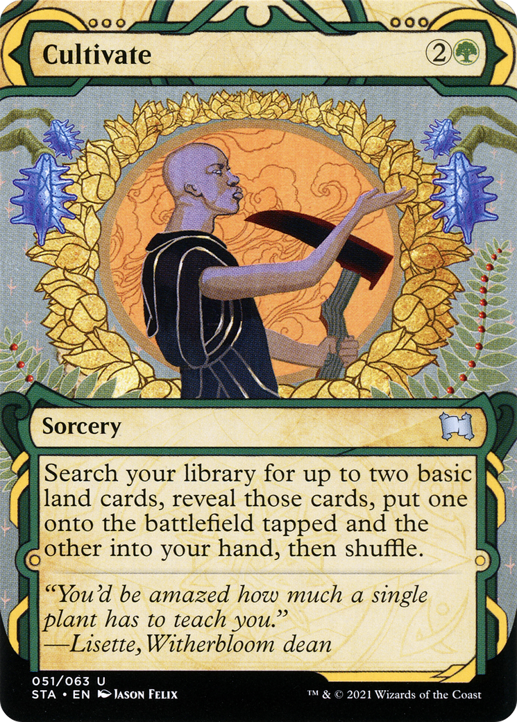 Image of Cultivate (STA-051) - Strixhaven Mystical Archive: (Showcase) (Borderless) Foil