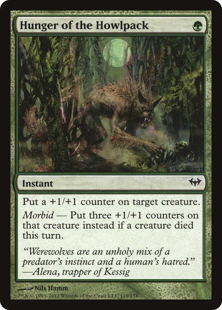 Image of Hunger of the Howlpack (DKA-119) - Dark Ascension Foil