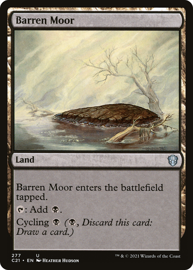 Image of Barren Moor (C21-277) - Commander 2021