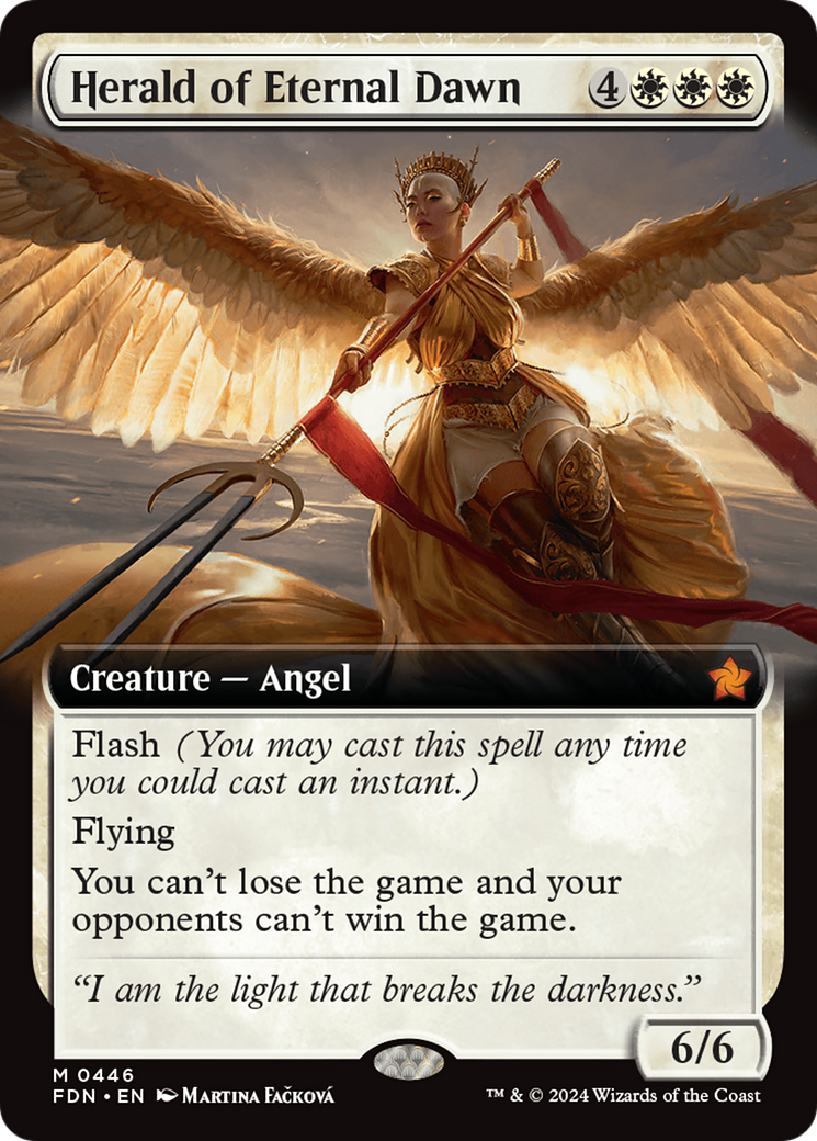 Image of Herald of Eternal Dawn (Extended Art) (FDN-446) - Foundations: (Extended Art) Foil