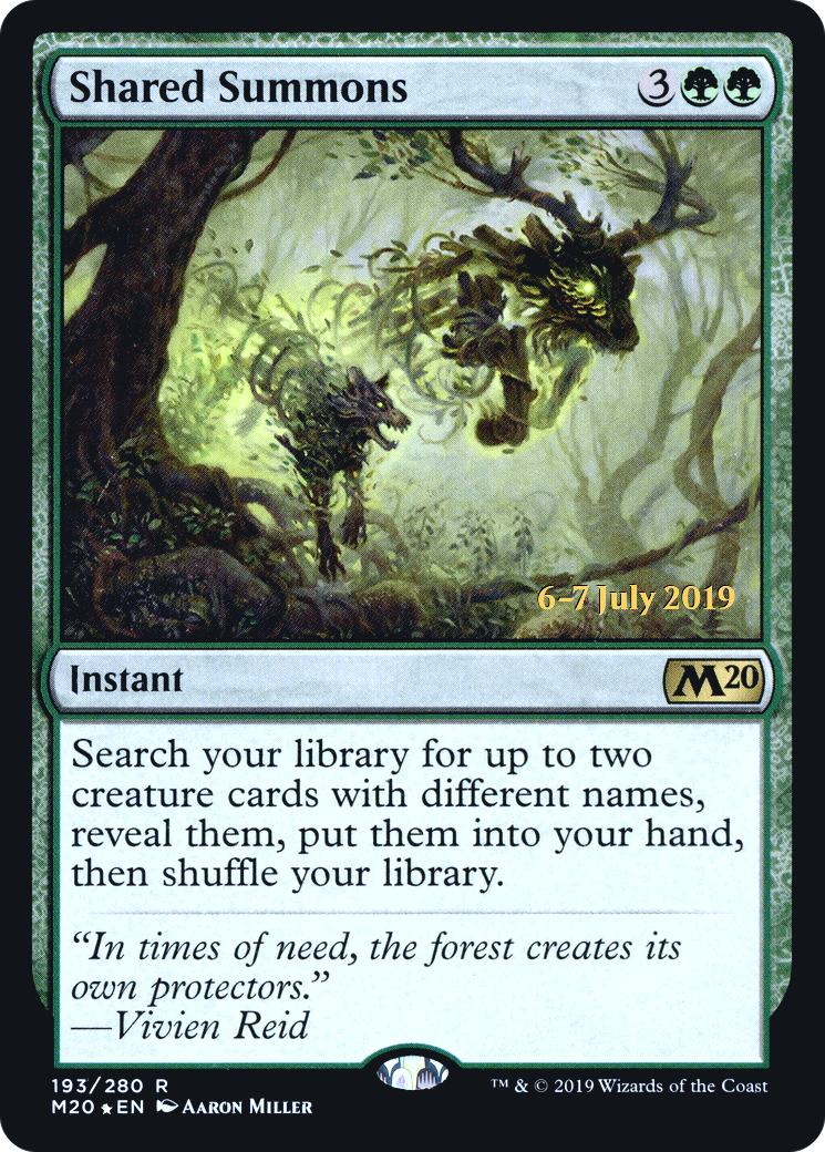 Image of Shared Summons (PRE-193S) - Core Set 2020 Promos Foil