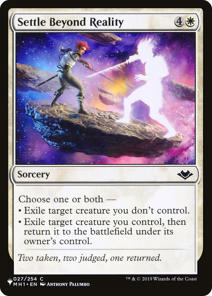Image of Settle Beyond Reality (LIST-MH1-27) - The List