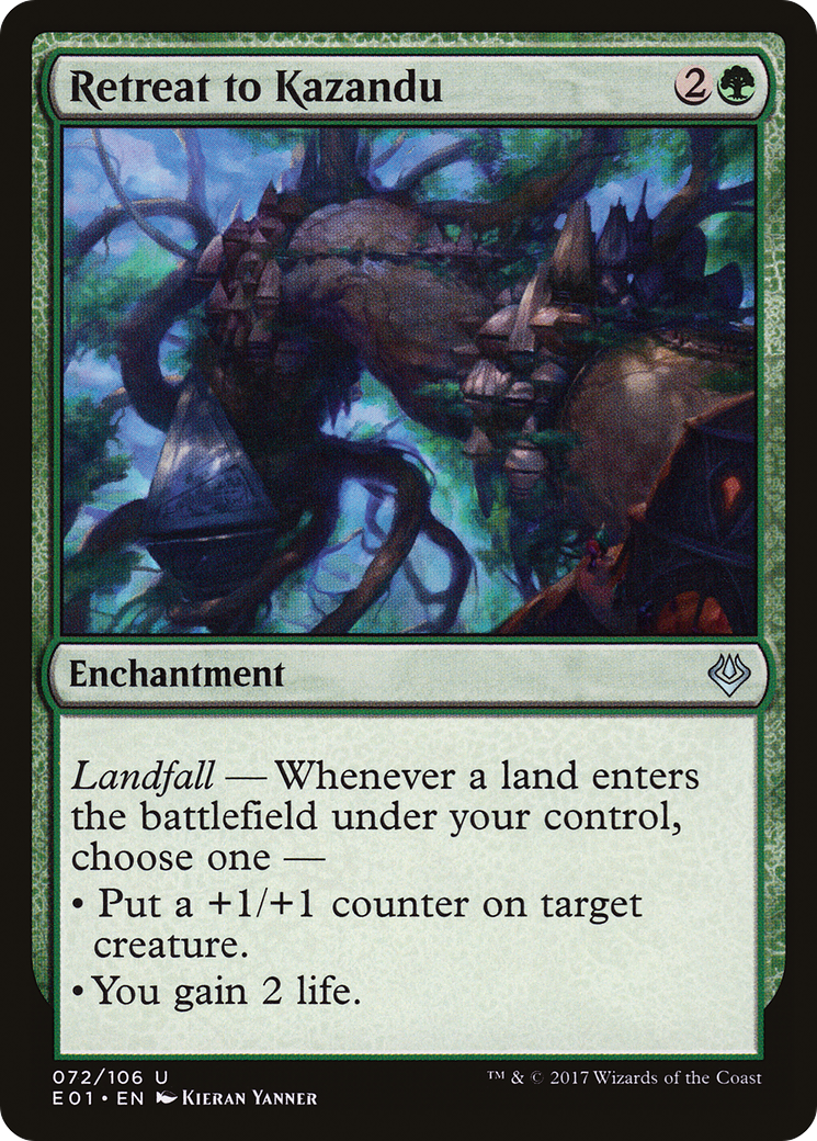 Image of Retreat to Kazandu (AC2-072) - Archenemy: Nicol Bolas
