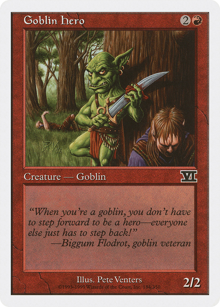 Image of Goblin Hero (6ED-184) - Classic Sixth Edition