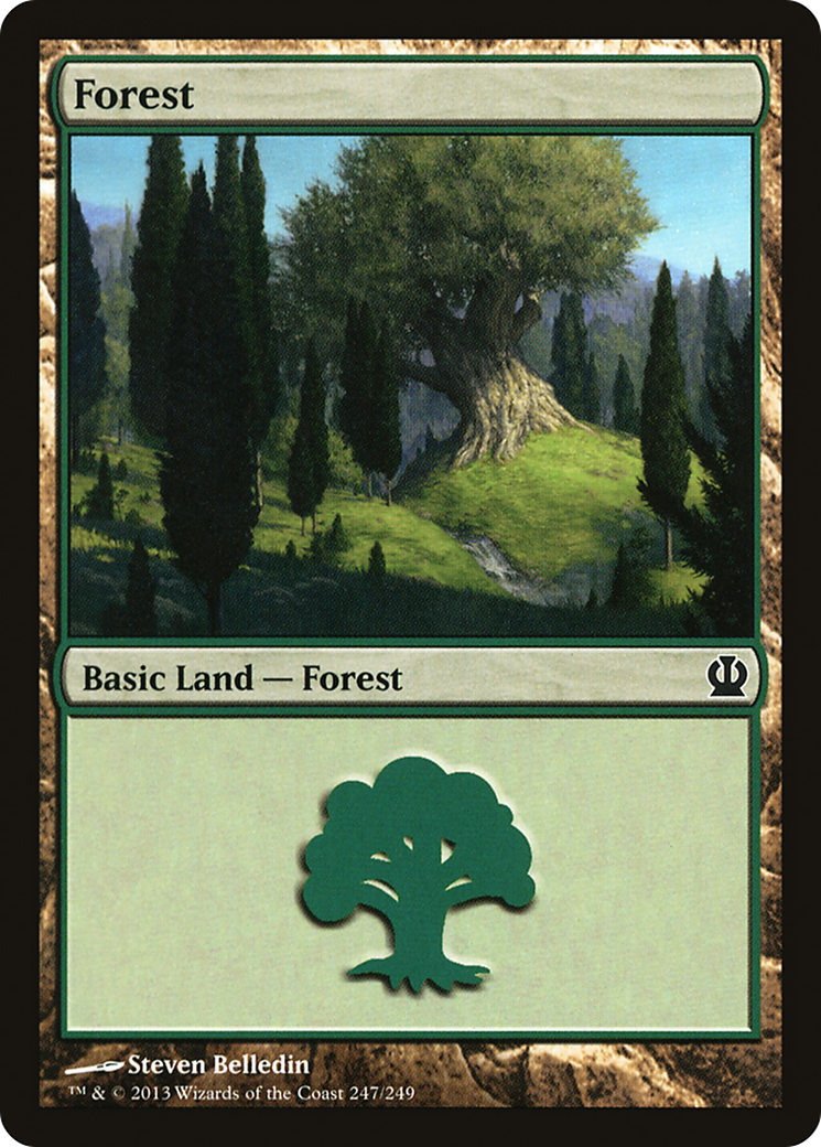 Image of Forest (247) (THS-247) - Theros Foil