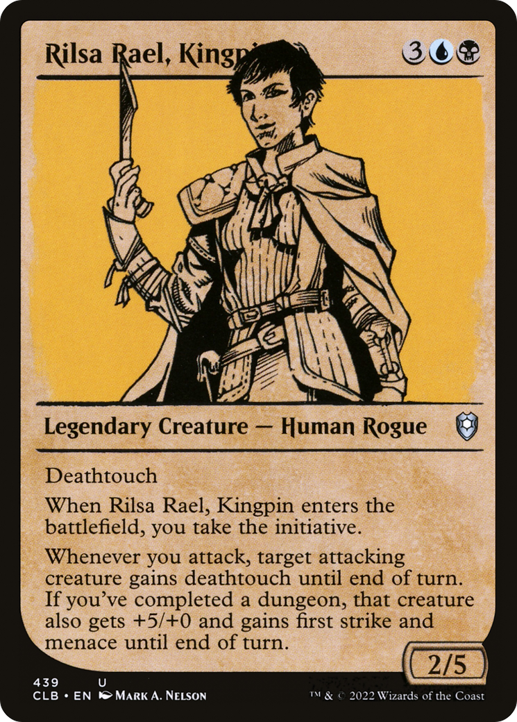 Image of Rilsa Rael, Kingpin (Showcase) (CLB-439) - Commander Legends: Battle for Baldur's Gate: (Showcase) Foil