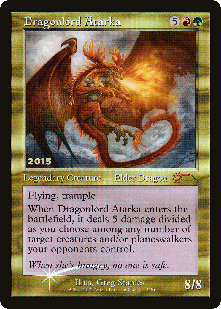 Image of Dragonlord Atarka (30A-P-023) - 30th Anniversary Play Promos Foil