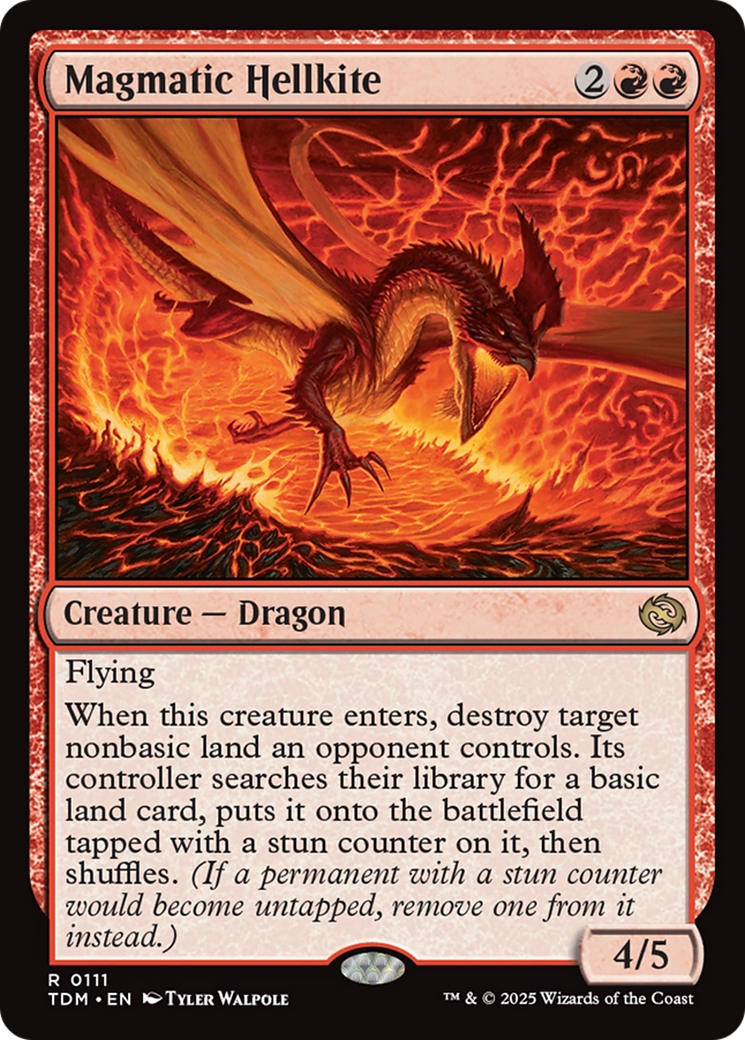 Image of Magmatic Hellkite (TDM-111) - Tarkir: Dragonstorm