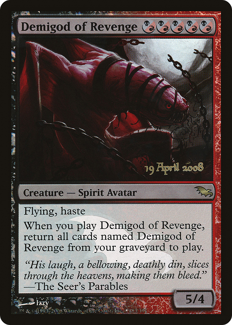 Image of Demigod of Revenge (PRE-183) - Shadowmoor Promos Foil