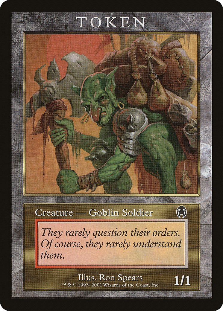 Image of Goblin Soldier Token (APC) (MPRP-) - Magic Player Rewards 2001