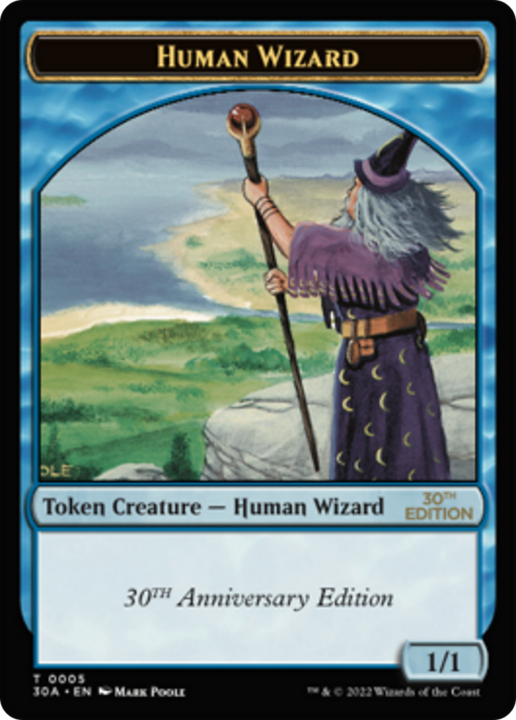 Image of Human Wizard Token (30A-005) - 30th Anniversary Tokens