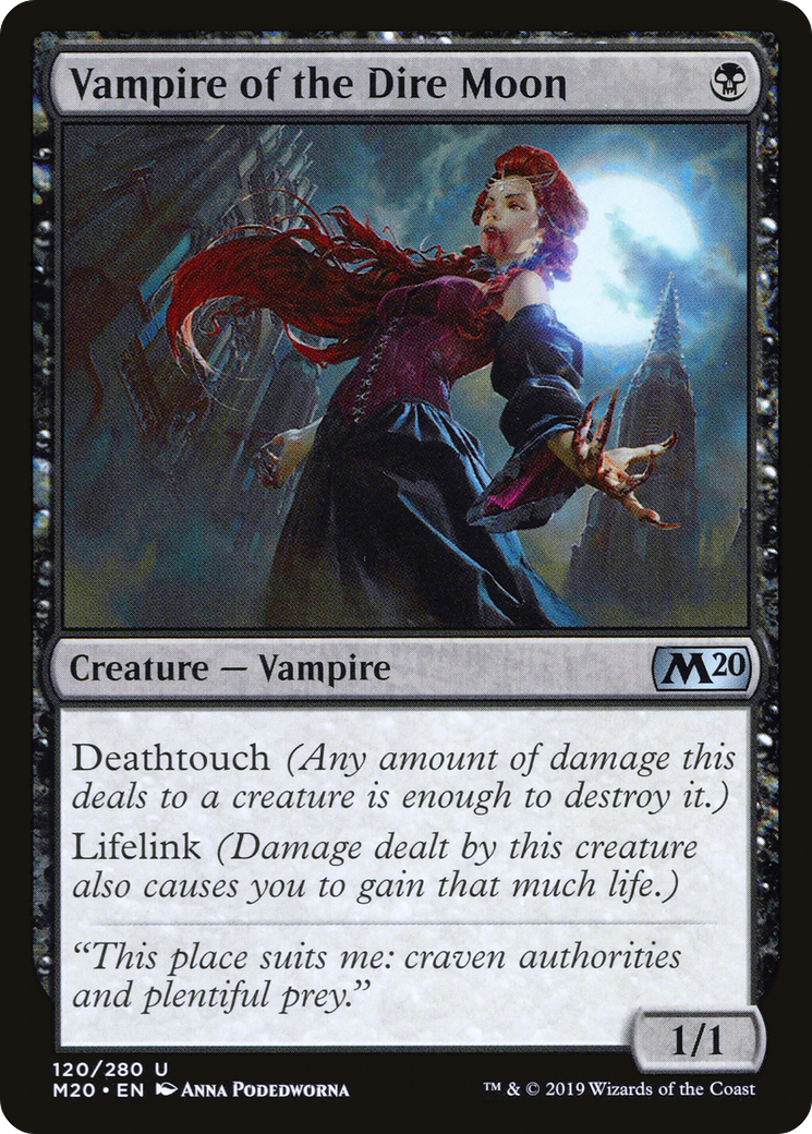 Image of Vampire of the Dire Moon (M20-120) - Core Set 2020
