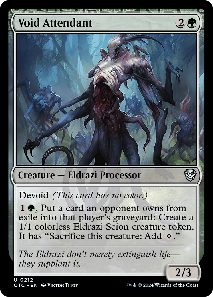Image of Void Attendant (OTC-212) - Outlaws of Thunder Junction Commander: (devoid)